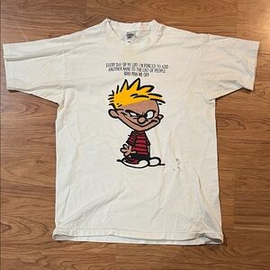 Vintage Calvin and Hobbs Y2K shirt size large